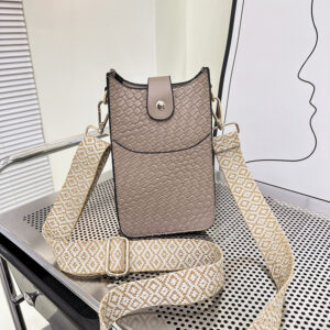 2026 new high-end bags personalized niche design pu shoulder women’s ladies cosmetic portable mobile phone bag