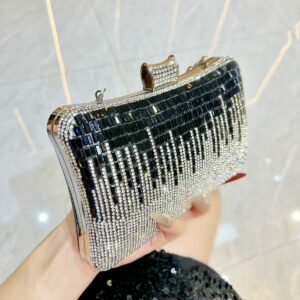 New Rhinestone Clutch For Women Socialite Evening Dress Party Single Shoulder Crossbody Bag Handbag