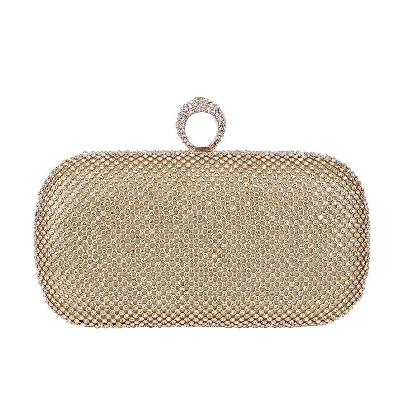 Ring Diamond Dinner Ladies Clutch Shiny Banquet Bag - Image 5