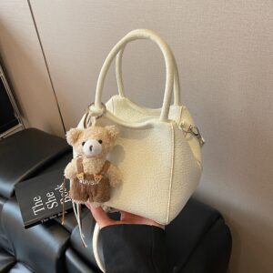 Women’s Shoulder – Soft PU Leather Crossbody Purse With Zipper Closure, Light Luxury Small Bucket Bag For Daily Use,