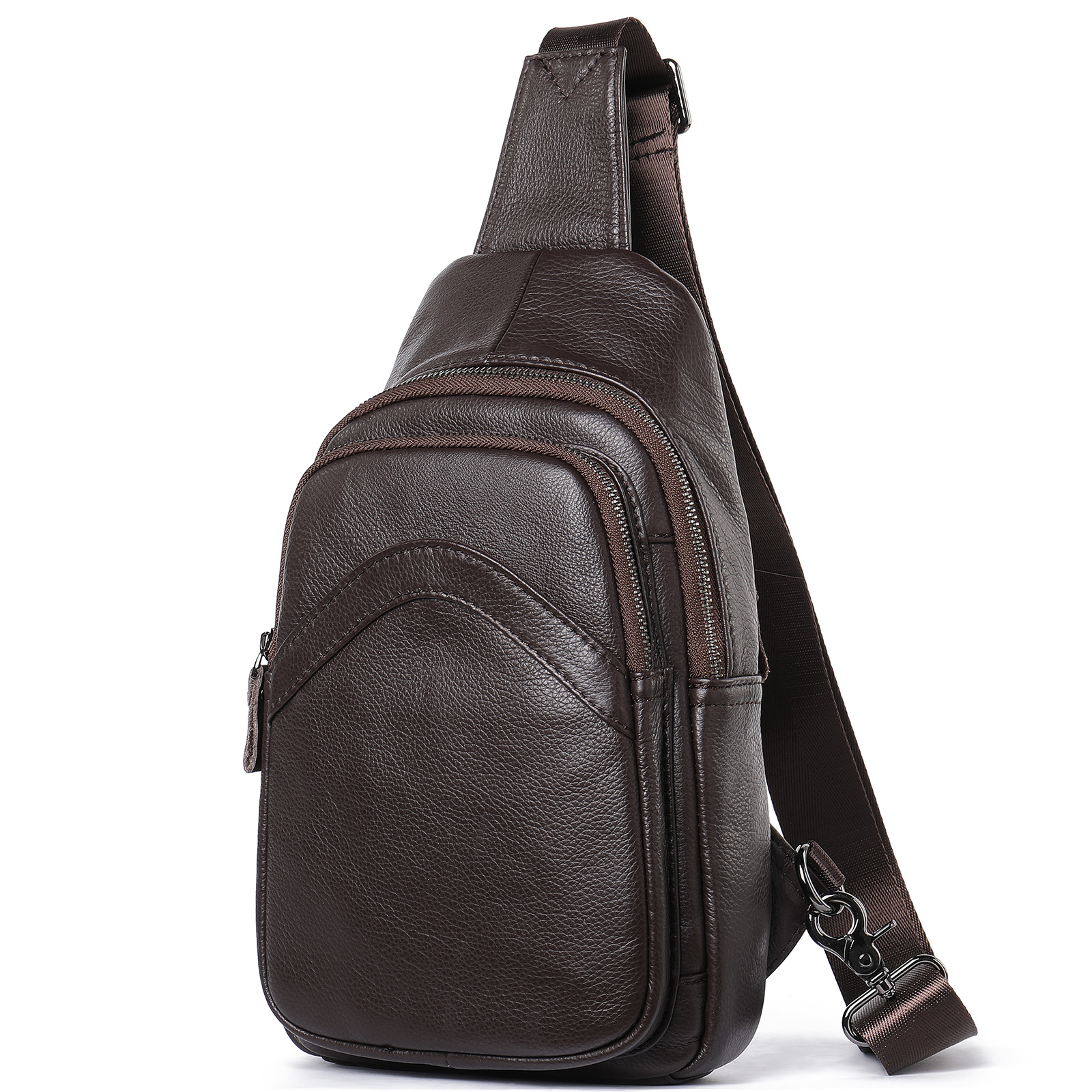 Casual chest large capacity, fashionable crossbody bag, high-end for men - Image 11