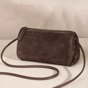 2026 New Niche High-end Simple Fashion Single Shoulder Crossbody Matte PU Pen Holder Cylinder Women’s Bag