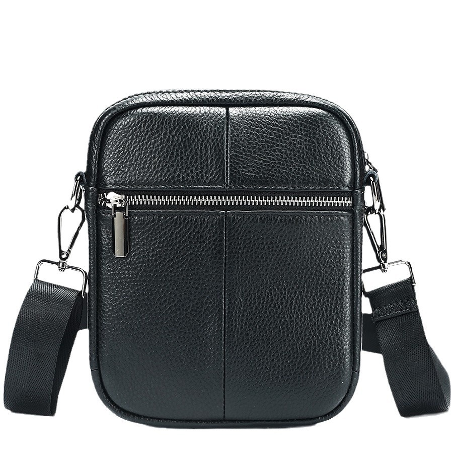 Marant Leather Messenger High Grade First Layer Cowhide Mobile Phone Shoulder Men's Bag - Image 7
