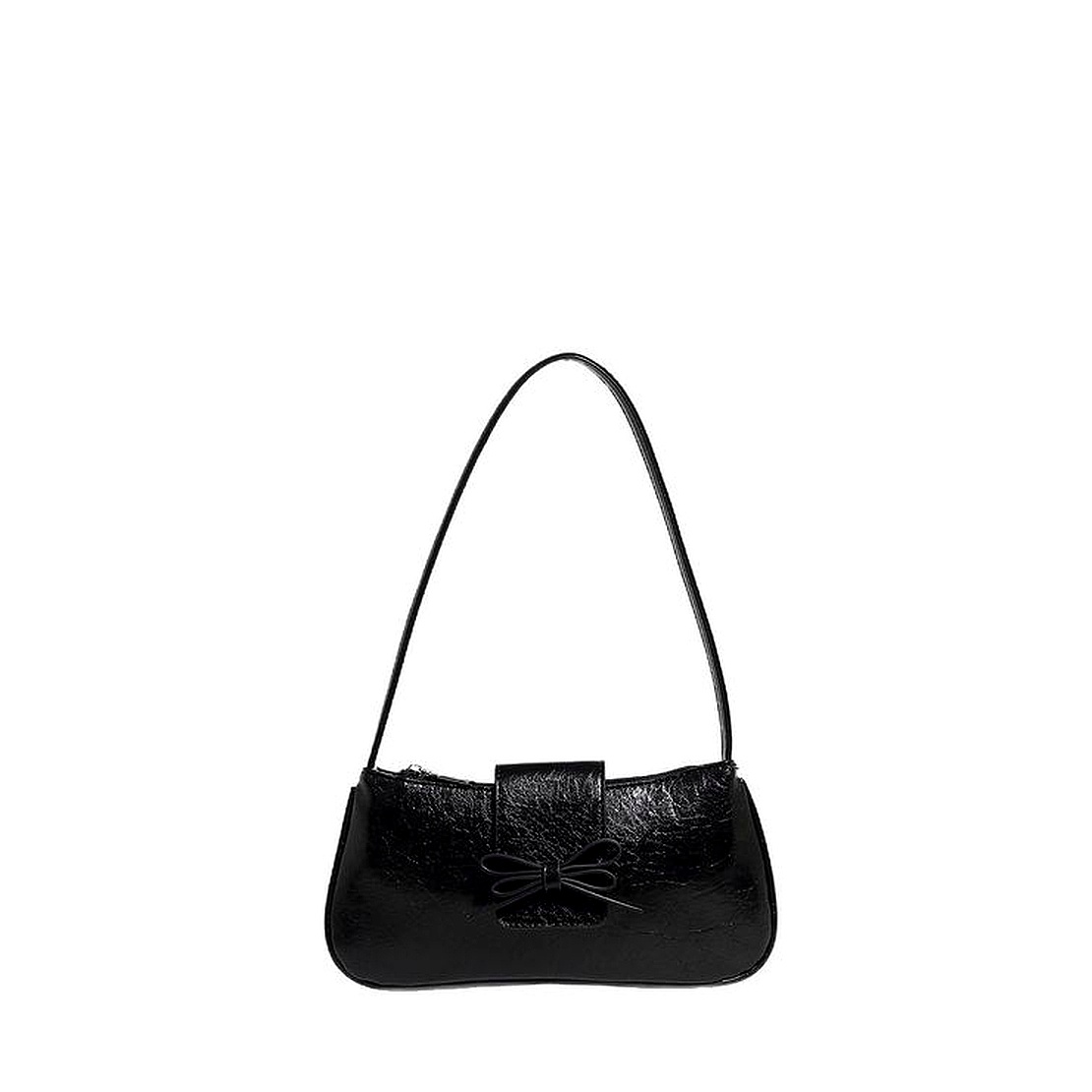 Shoulder With Butterfly Accent And Top Handle In Soft PU For Everyday Elegance Mini Square Clutch , Handbag, Women's - Image 5