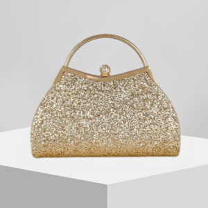 Elegant Rhinestone Crown Evening Clutch Bag With Chain Strap For Wedding Party Prom Dinner​