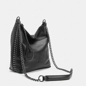 New Style Trendy Studded Shoulder Bucket Large Capacity Casual Fashion Crossbody Tote Bag For Women