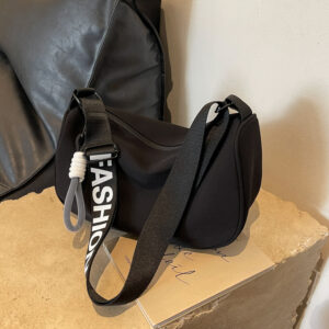 Waterproof Oxford Cloth Large Capacity Dumpling For Women, Niche New Versatile Sports Casual Crossbody With Lettering