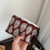 Coffee brown with gray floral