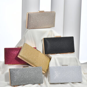 Simple Shimmer Clip Crossbody Clutch Evening Party Wedding Bridesmaid Banquet Dress Bag