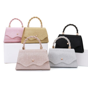 Factory Handbag Foreign Trade Cross-Border Fashion Makeup Women’s Single Shoulder Crossbody Wedding Bridesmaid Party