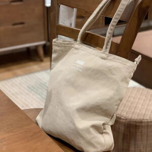 for Women Large Capacity Handheld Tote New Zipper Shoulder Solid Color Canvas Shopping Bag