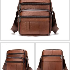 First layer genuine men’s Men’s single shoulder Business leather casual crossbody bag