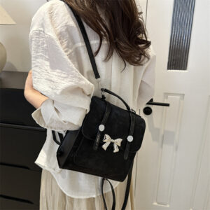 Cross-border Korean-style Elegant Casual Butterfly Handbag Backpack For Women, New Niche Design Shoulder And Crossbody