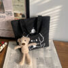 Black + Teddy Bear Pendant
