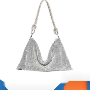 Fashionable new women’s with diamond inlaid handbag, banquet rhinestone underarm bag, hand-held small bag
