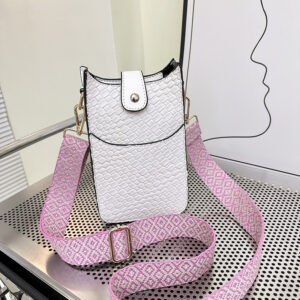 2026 new high-end bags personalized niche design pu shoulder women’s ladies cosmetic portable mobile phone bag