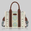 Beige Blue Small Pattern