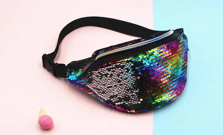 New Women's Mermaid Waist Fashion Sports Shoulder Crossbody Sequin Bag For Women - Image 6