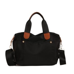 Multifunctional Nylon Ladies Handbag Detachable Wide Strap Crossbody Daily Commute Shoulder Tote Bag
