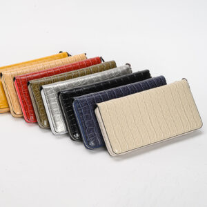Coin Purses & Holders New Crocodile Pattern Long Clutch Women’s Multi Card Slot Zipper Wallet Wrist Bag Hot Sale