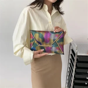 Women Dinner PU Ladies Clutch Fashion Banquet Hand Dress Evening Bag Y Phone Bags Colorful Envelope Purse 250616