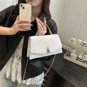 Summer New Fashion Simple Stylish Trendy Small Square 2026 Niche Design Women’s Textured Shoulder Crossbody Bag