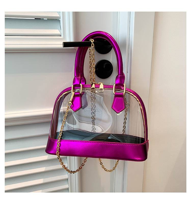 Transparent Jelly Fashion 2026 New Handbag Women's Chain Shoulder Crossbody Bag - Image 5