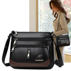 2026 new PU leather simple middle-aged women’s mommy bag wholesale