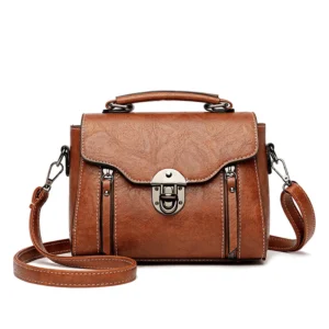 Women’s Handbag New PU Leather Fashion Lock Design Large Capacity Shoulder Female Crossbody Tote Messenger Bag Bolsos