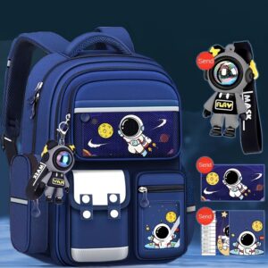 Astronaut Style Children’s Backpack For Boys Grade 1-6 New Design To Reduce Burden And Protect Spine