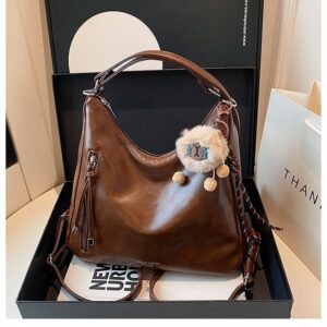 2026 New High-End Single-Shoulder Bag, Vintage Simple Handbag, Commuting Niche Crossbody Bag