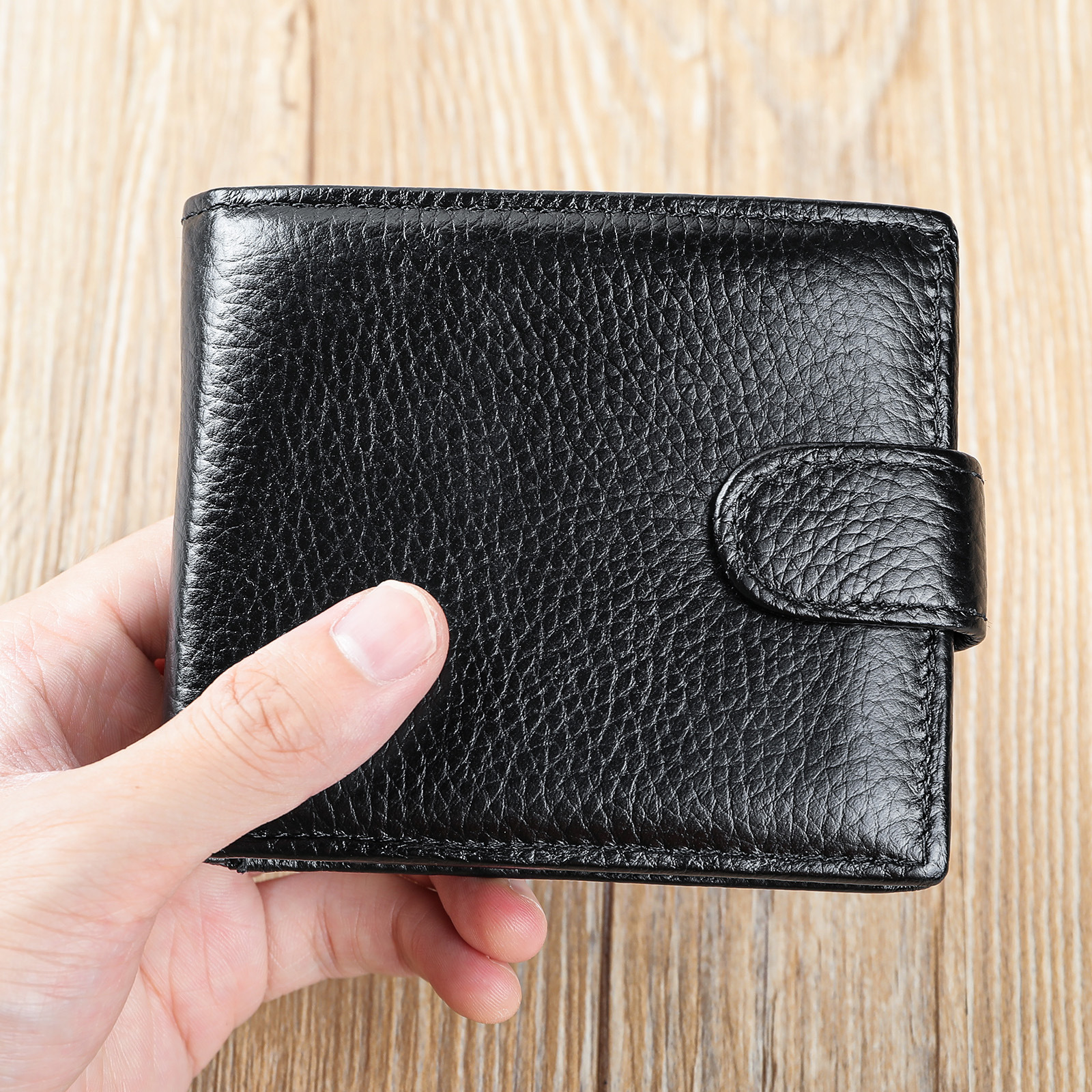 Fashionable Men's Wallet, Genuine Leather Clip Layer, Cowhide Casual Multi Slot Wallet