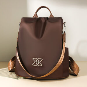Backpack Commuting Travel Zipper Closure Oxford Fabric Material Large Capacity Multi-compartment Urban Minimalist Style
