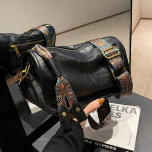 This Year’s Trend Korean Style Large For Women 2026 Autumn Winter New Fashion Wide Strap Crossbody Niche Internet
