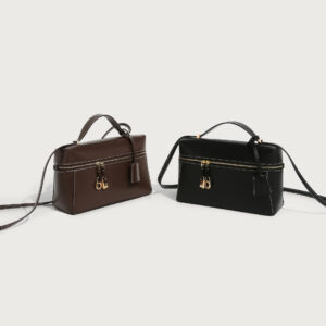 Women’s Bag retro niche portable one-shoulder crossbody lunch box bag LP same style high-grade fashion simple all-match