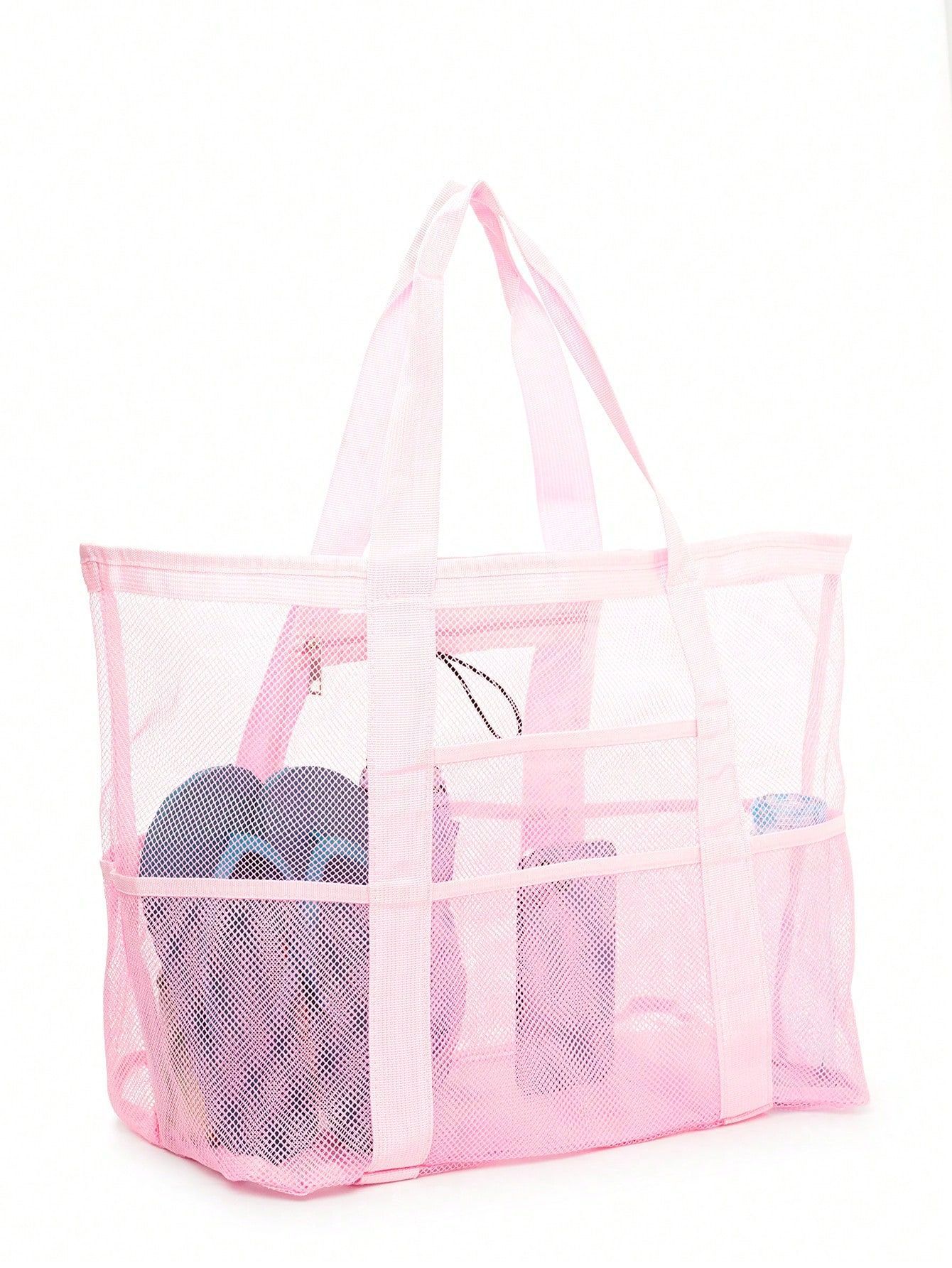 Large Capacity Toy Mesh Swimming Multifunctional Travel Handheld Single Shoulder Beach Swimsuit Storage Bag - Image 10