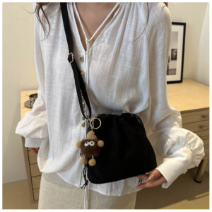 Crossbody Commuter Women’s Simple Personality Bucket Seasonal New Fashion Casual Shoulder Bag