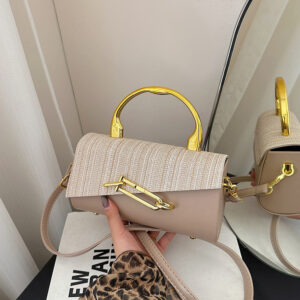 Elegant Women’s Crossbody Bag With Rhinestone Accents, PU Leather Small Handbag For Daily Use, Stylish Shoulder Purse In