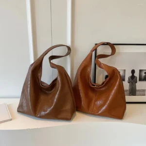 Shoulder Bags Women Leather Bag Versatile Hobo And Clutch Casual 2pcs Handbag Set Satchel Commuting