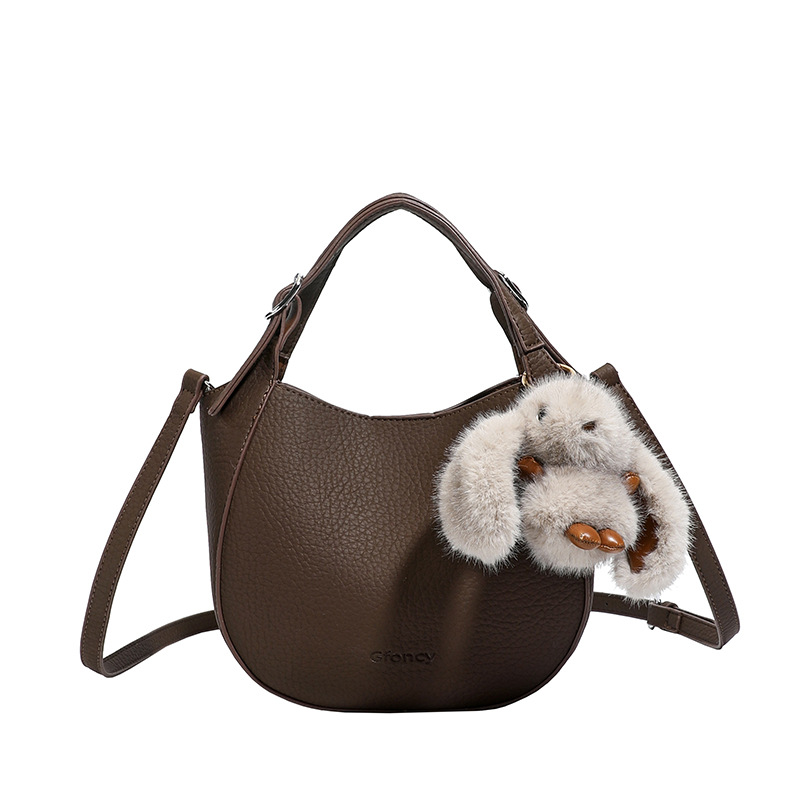 Women's Stylish Versatile Small Crossbody Handbag Shopping Basket Niche Design New Fashion Bucket Bag - Image 9