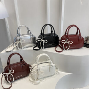 Handheld Red For Women Summer 2026 New Trend Korean Niche Bowling Versatile Crossbody Small Square Bag