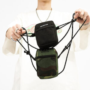Men’s Lightweight Shoulder Harajuku Style Outdoor Sports Casual Small Crossbody Hip Hop Phone Bag Women