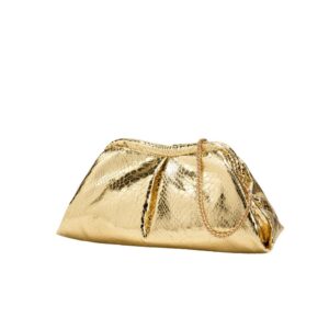 Snake Pattern Chain Shoulder Cloud Clip E Commerce Women’s Evening Clutch Bag