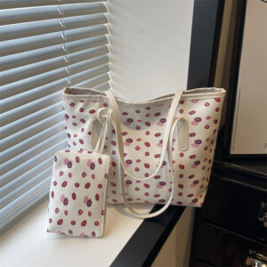 Women’s 2026 Summer New Large Capacity Fashion Printed Mother-and-Child Personalized Commuting Shoulder Handbag Tote Bag