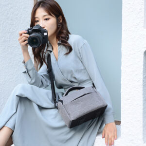 Kjiuyou Portable Breathable Zipper DSLR Shoulder Camera Bag Outdoor Photography Pouch