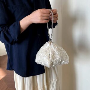New European American Fashion Sequin Dazzling Single-shoulder Light Handbag, Stylish And Versatile Women’s