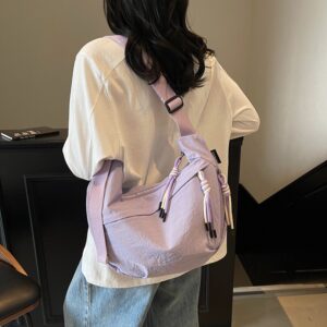 Large Capacity For Women 2026 New Lightweight Casual Backpack Sports Shoulder Commuter Crossbody Dumpling Bag