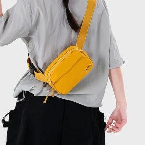Women Nylon Mini Crossbody Camera Wide Strap Water Resistant Casual Daily Travel Shoulder Sling Fanny Bag