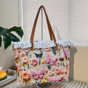 Large Capacity 3D Digital Zipper Tassel For Students Double Sided Printed Hand And Machine Washable Women’s Fashion Bag