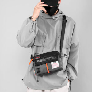 Crossbody New Japanese Style Messenger Fashionable Trendy Men’s Large Capacity Shoulder Outdoor Waterproof Travel Bag